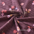 Gerippter Stoff Chunky Floral Printed Fabrics Custom Fabric